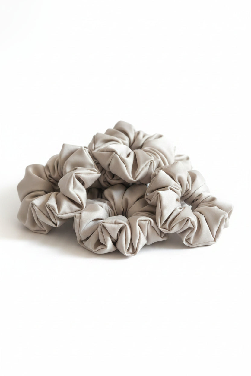 Royal Champagne Pearl Scrunchie