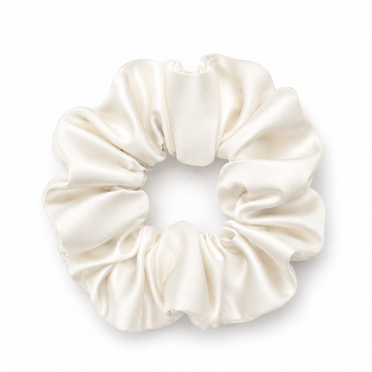 Royal Ivory Silk Scrunchie