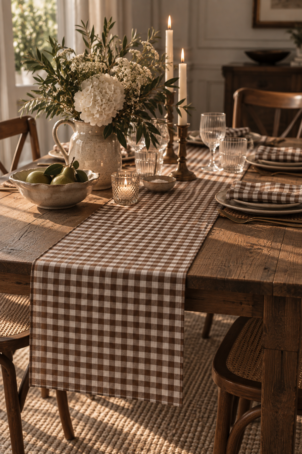 The Gingham Table Runner Classic