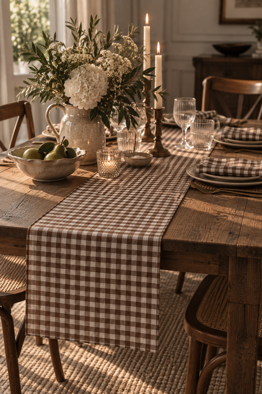 The Gingham Table Runner Classic