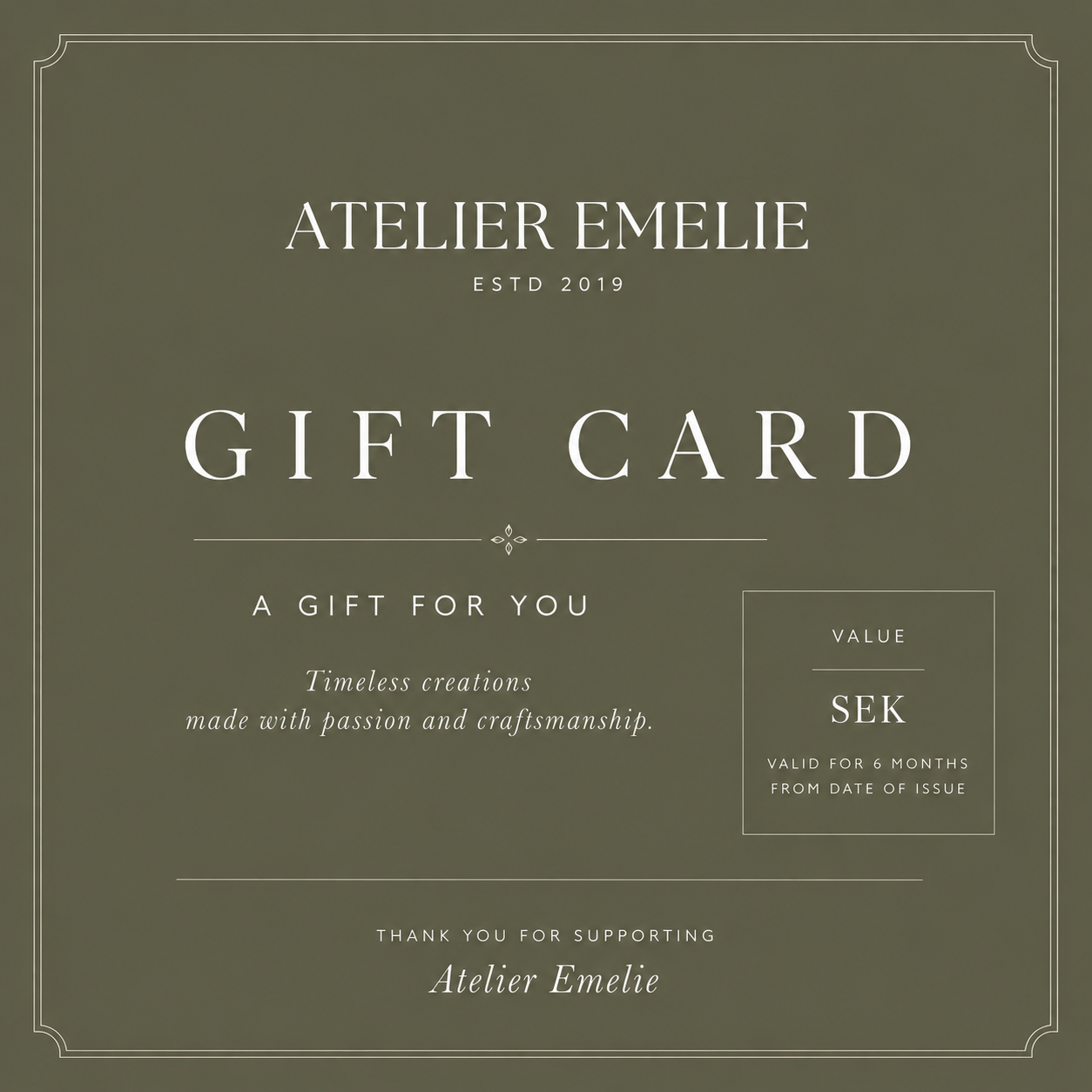 Digital Gift card