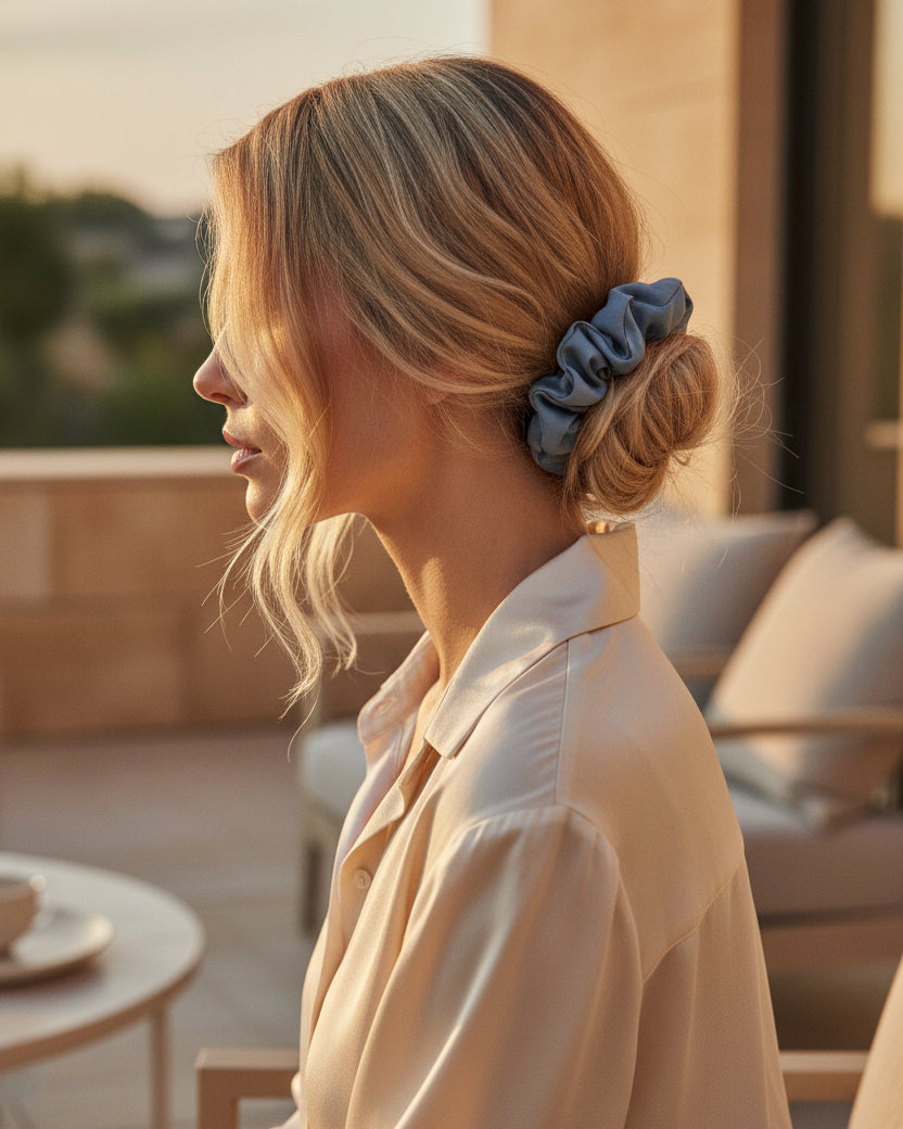 Royal Blue Horizon Scrunchie