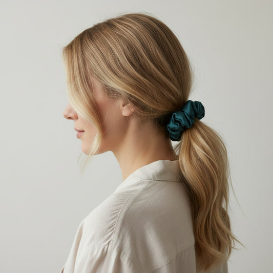 Royal Emerald Green Scrunchie