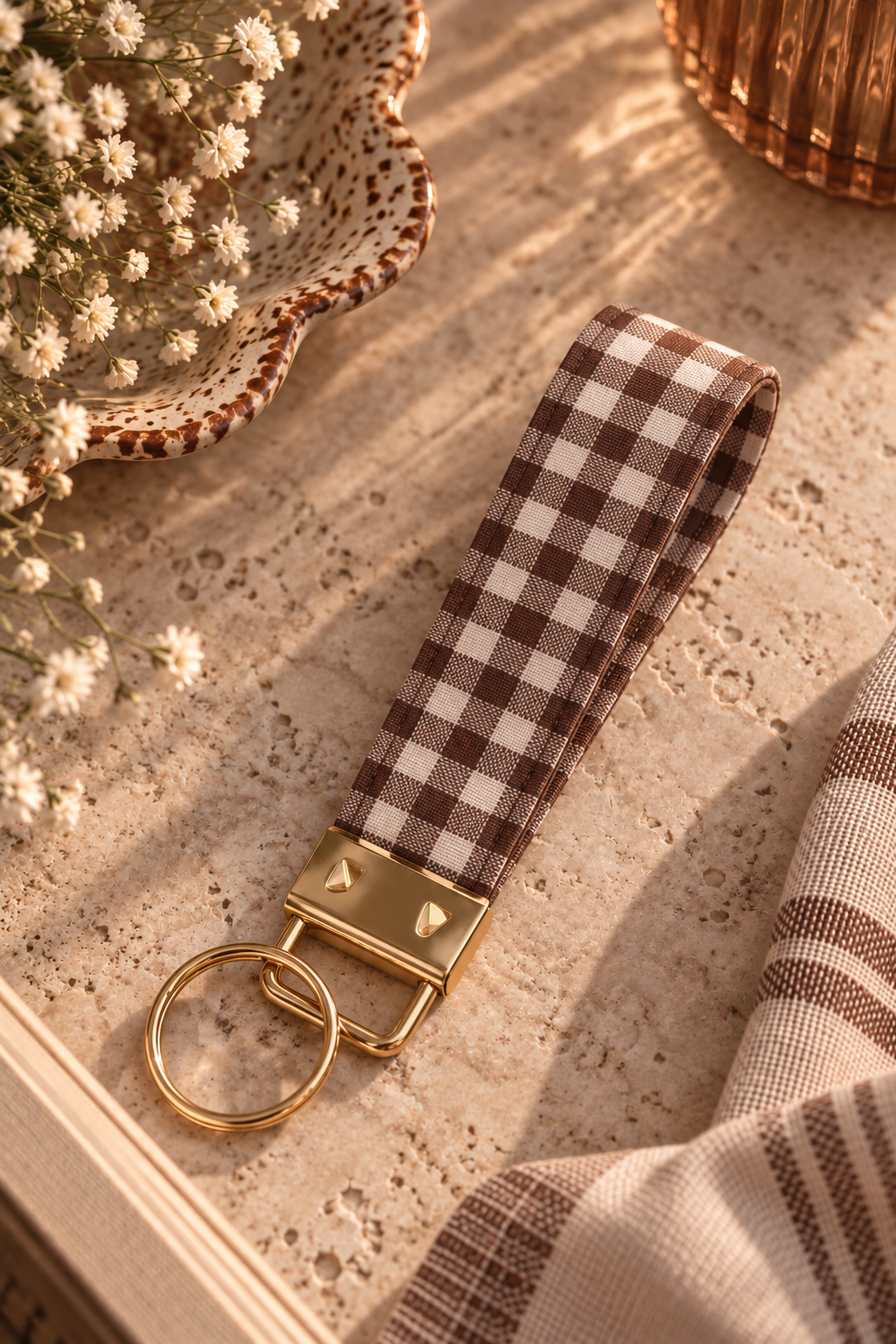 The Gingham Classic Keyfob