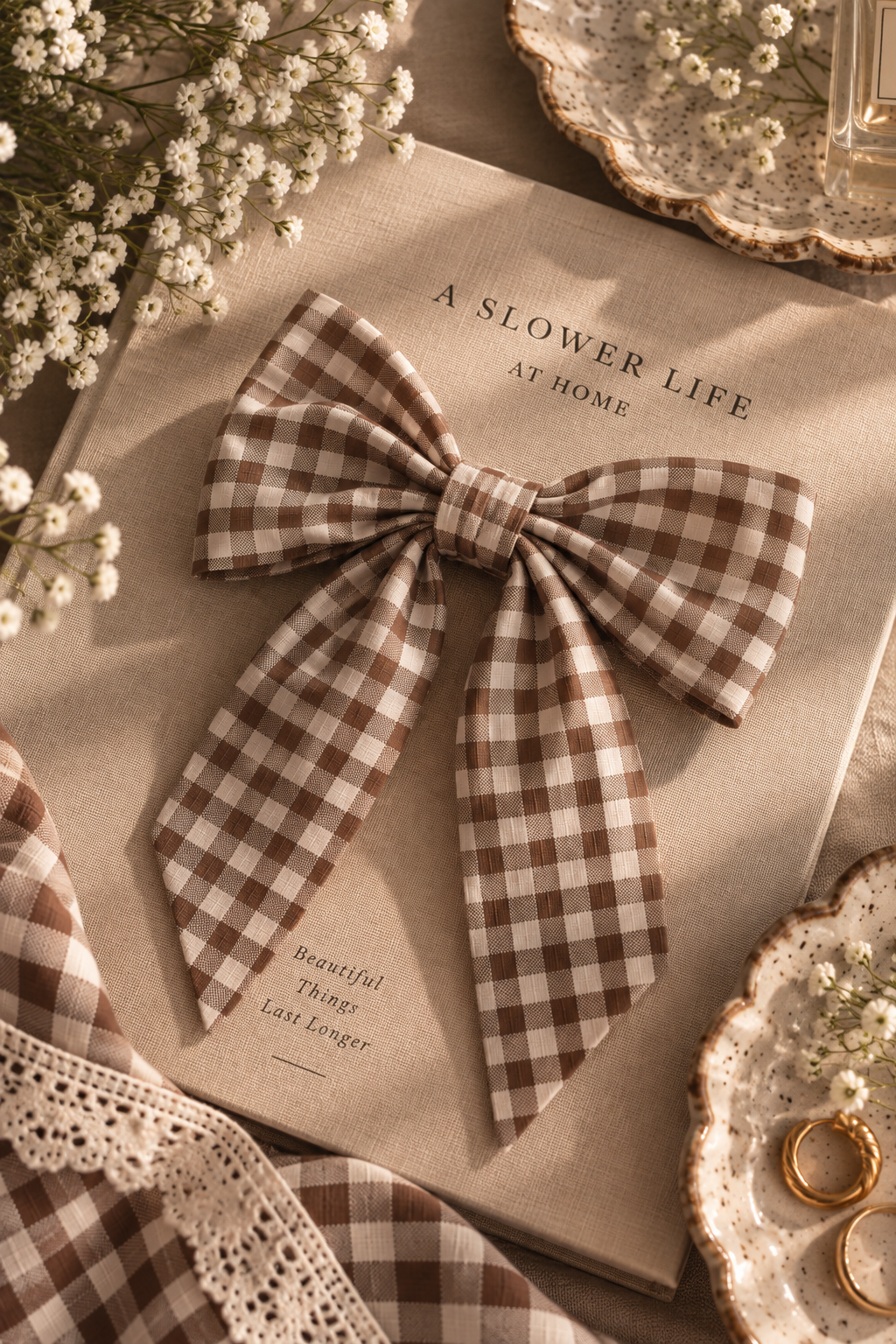 The Gingham Hair Bow