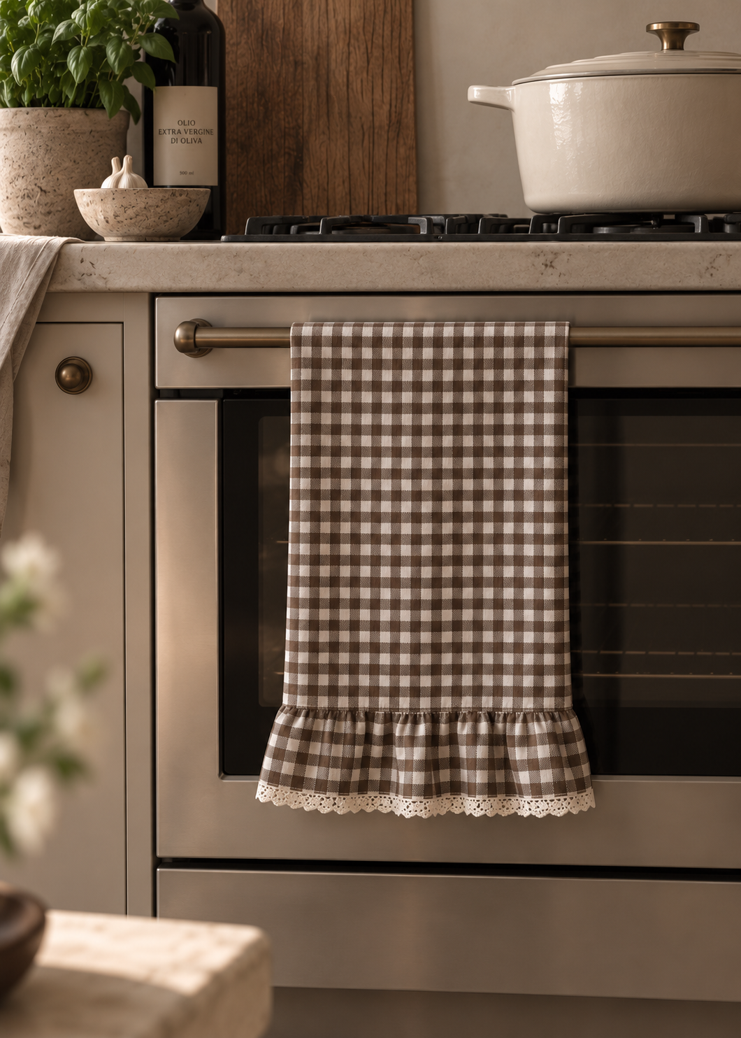 The Gingham Kitchen Towel Lace