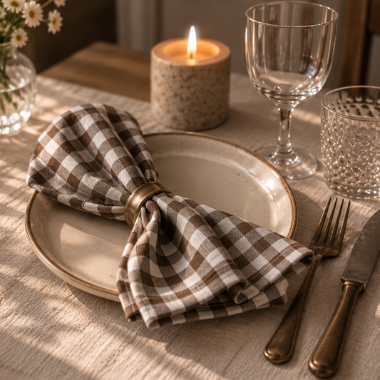 The Gingham Napkin Classic 45x45cm