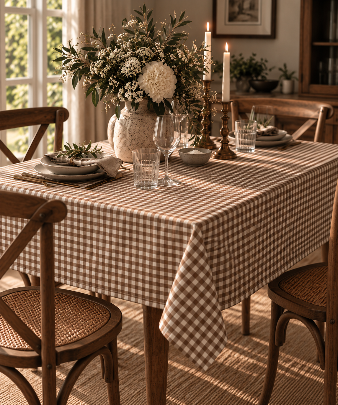 The Gingham Tablecloth Classic 135x135cm