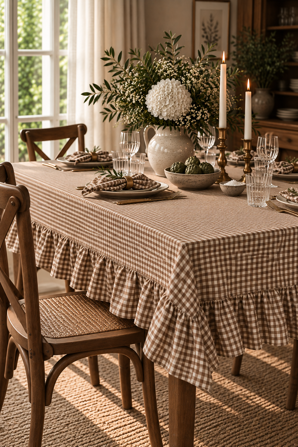 The Gingham Tablecloth Classic Ruffle