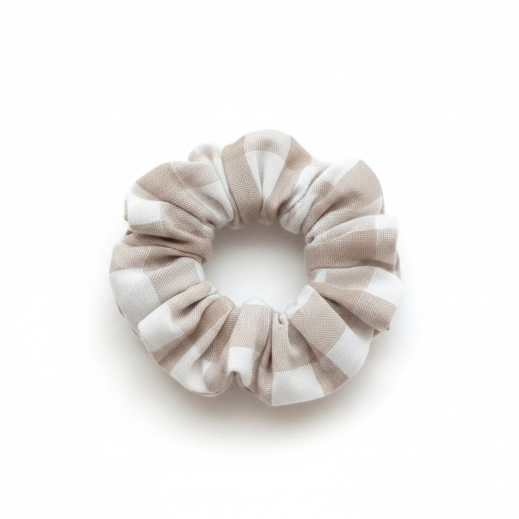 The Hampton Check Petite Scrunchie