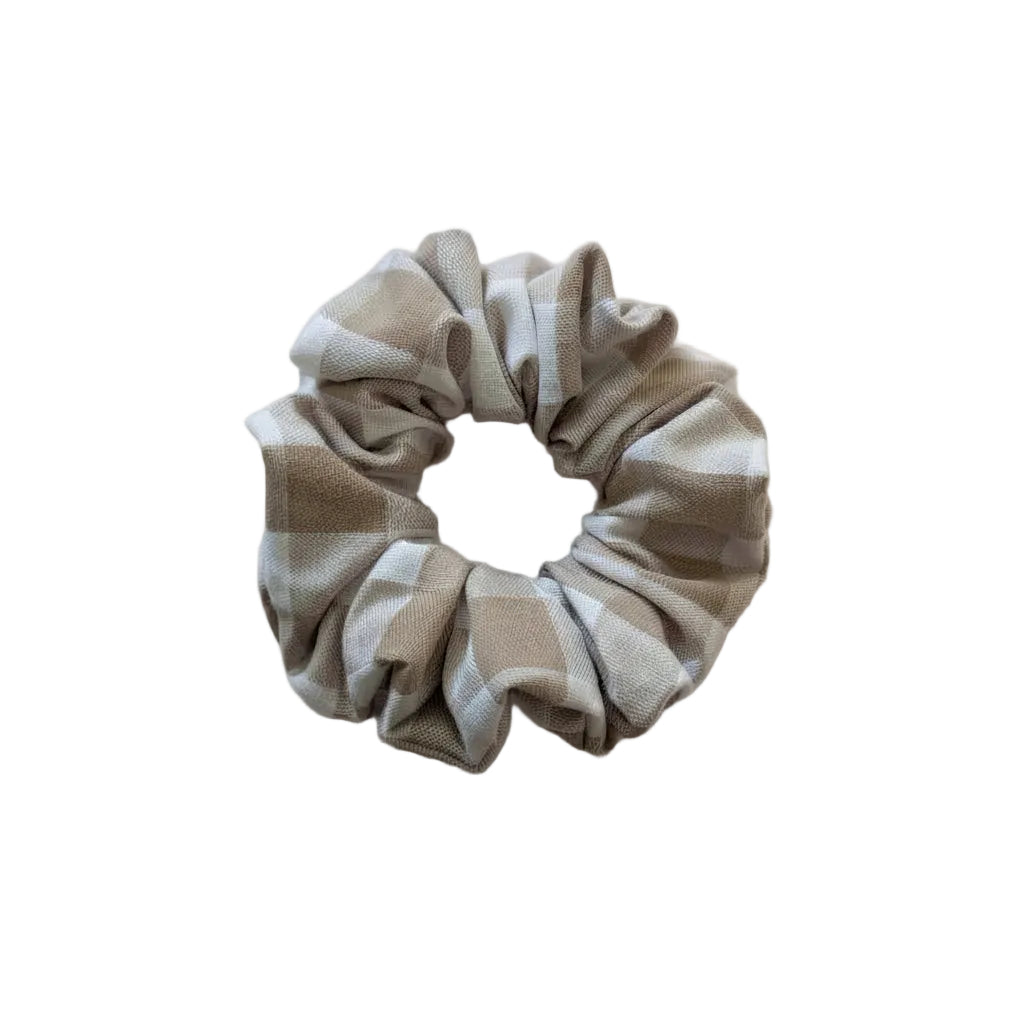 The Hampton Check Scrunchie