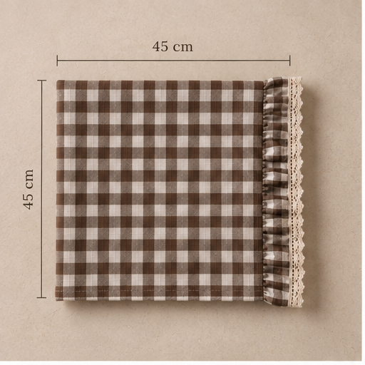 The Gingham Napkin Lace 45x45cm
