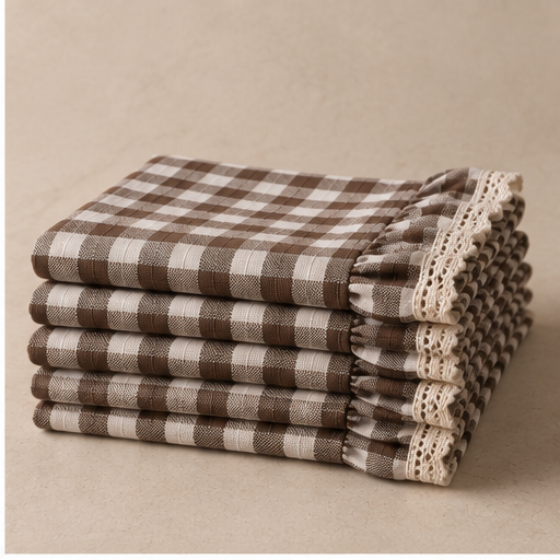 The Gingham Napkin Lace 45x45cm